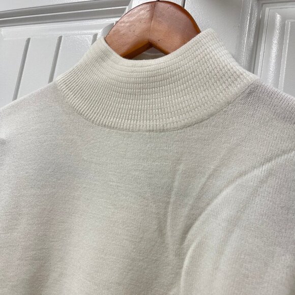 NWOT Vintage Gianni Dolce White Mock Neck Sweater - Picture 8 of 11